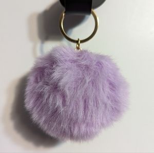 Keychain 3" Pom Pom Purse Charm